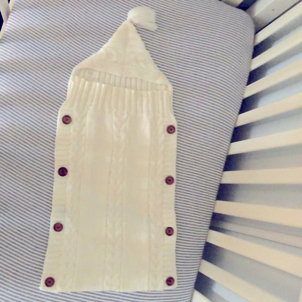 Infant sweater swaddle sack
